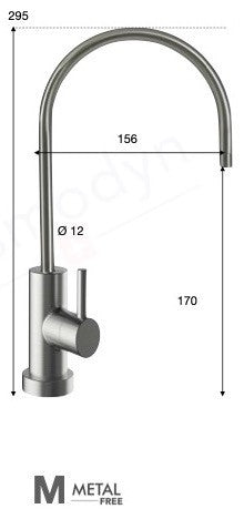 Robinet 1 voie Mat-Medium-Metal Free