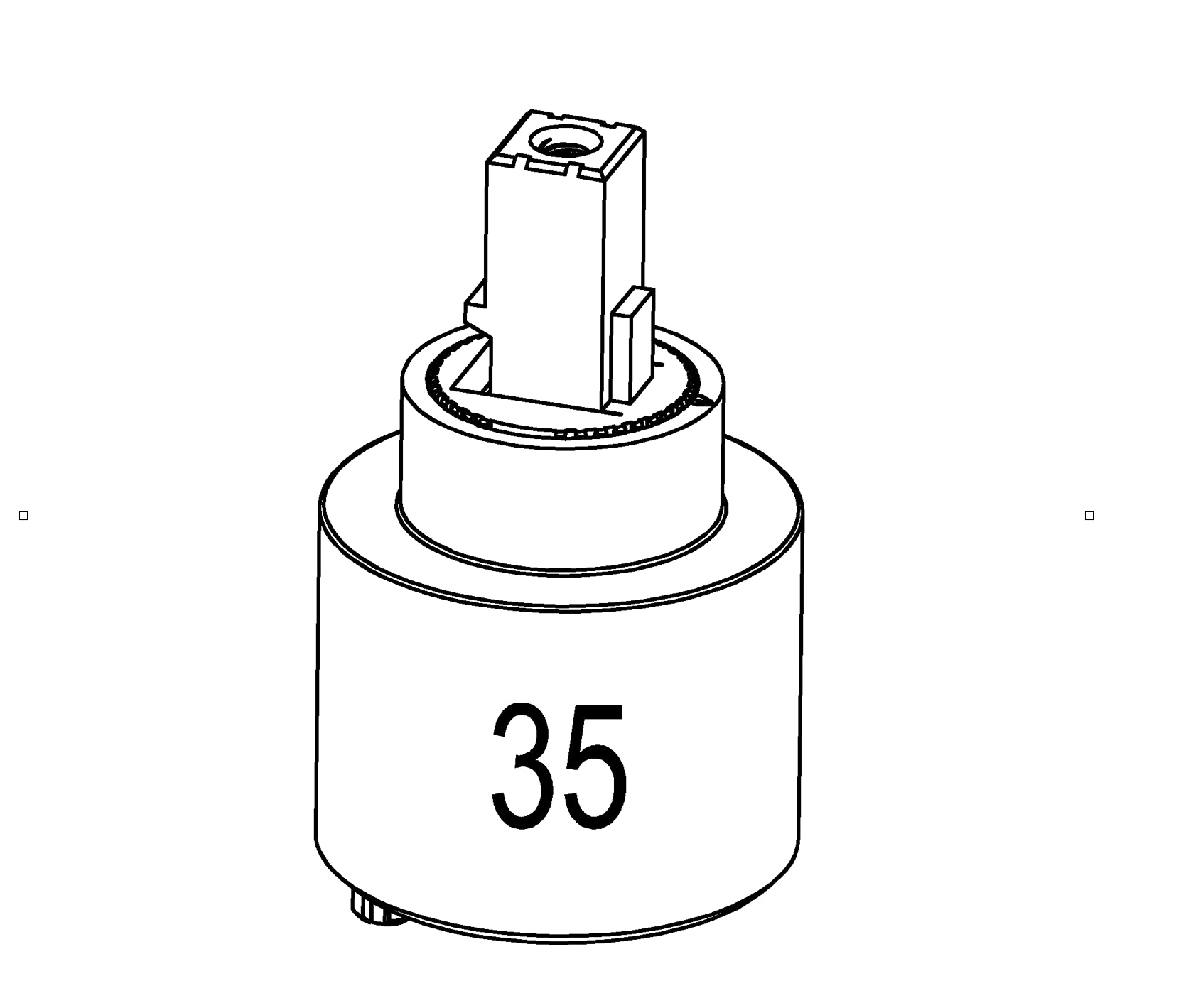 Cartouche eau osmosée  Chef chromé Douchette réf 97698